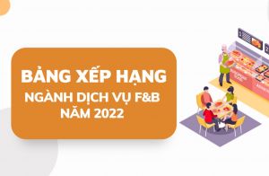 Bảng xếp hạng Ngành Dịch vụ Ẩm thực (F&B) năm 2022